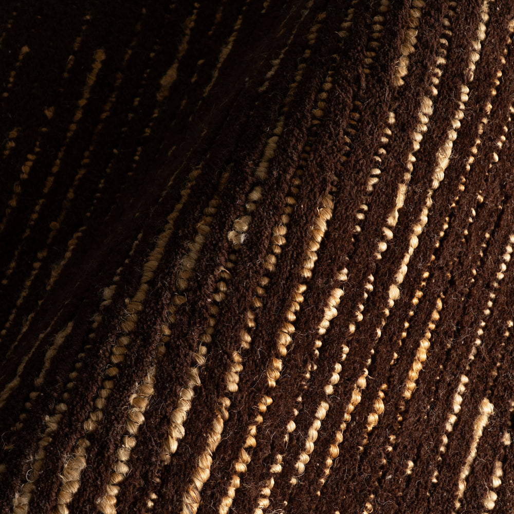 Vicart Modern Striped Bohemian Rug | Brown