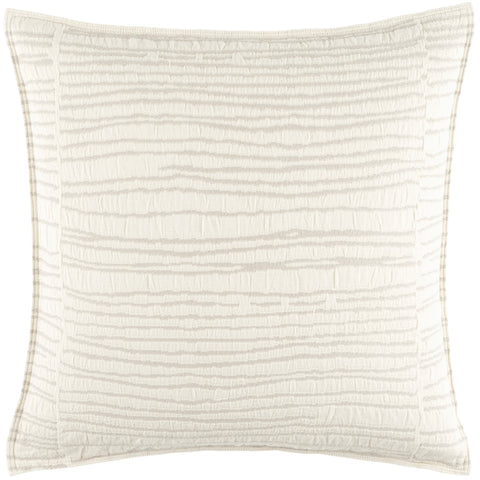 Striae Matelasse Sham | Oatmeal