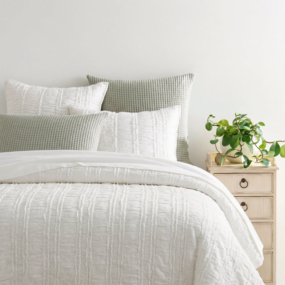 Lettie Voile Quilt | Dove White