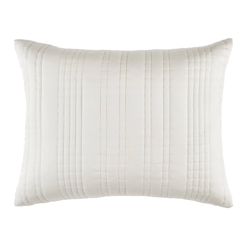 Blissful Bamboo Quilted Sham | Pearl/Silver