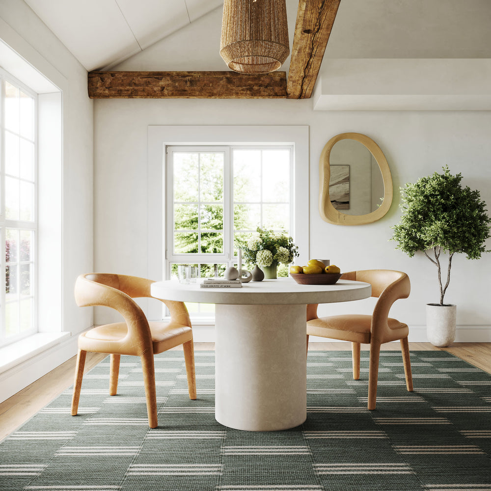 Ondine Coastal Indoor/Outdoor Custom Rug | Green