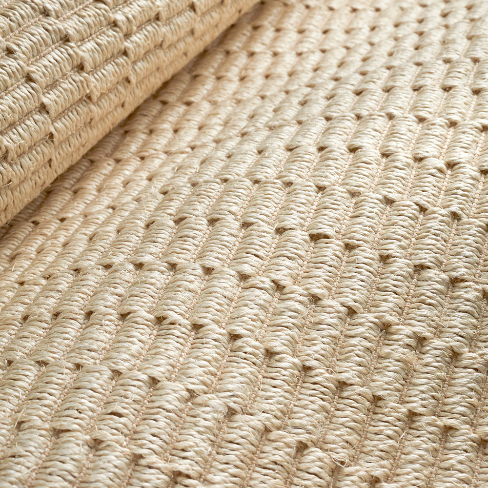 Wicker Woven Sisal Custom Rug | Sand