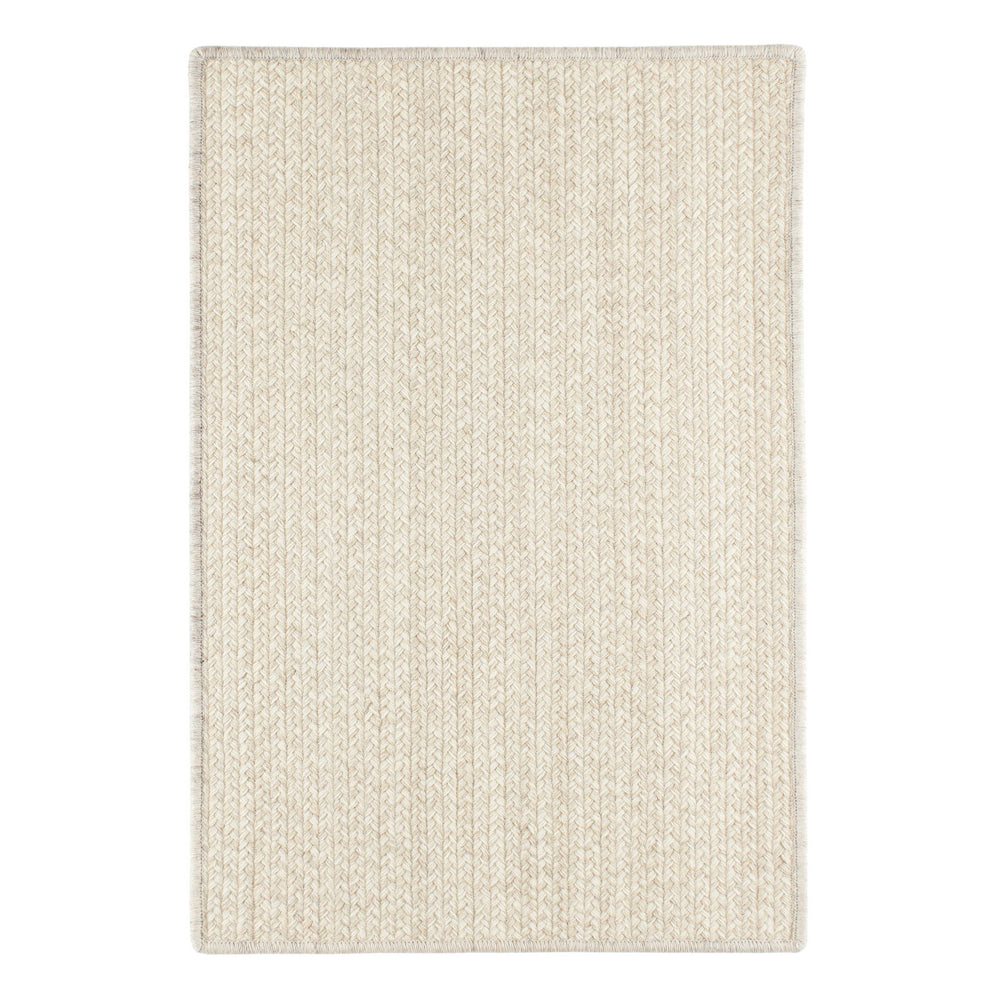 Merrill Woven Wool Custom Rug | Ivory