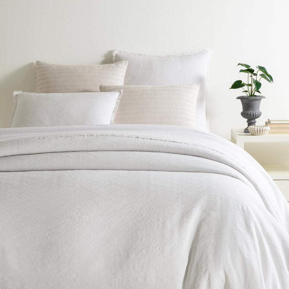 Faye Linen Duvet Cover | Plaster