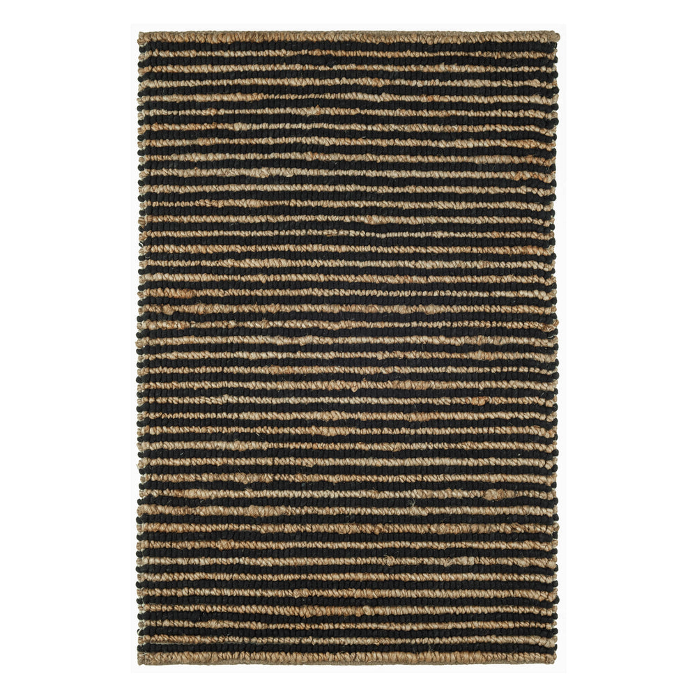 Twiggy Handwoven Wooljute Rug | Black