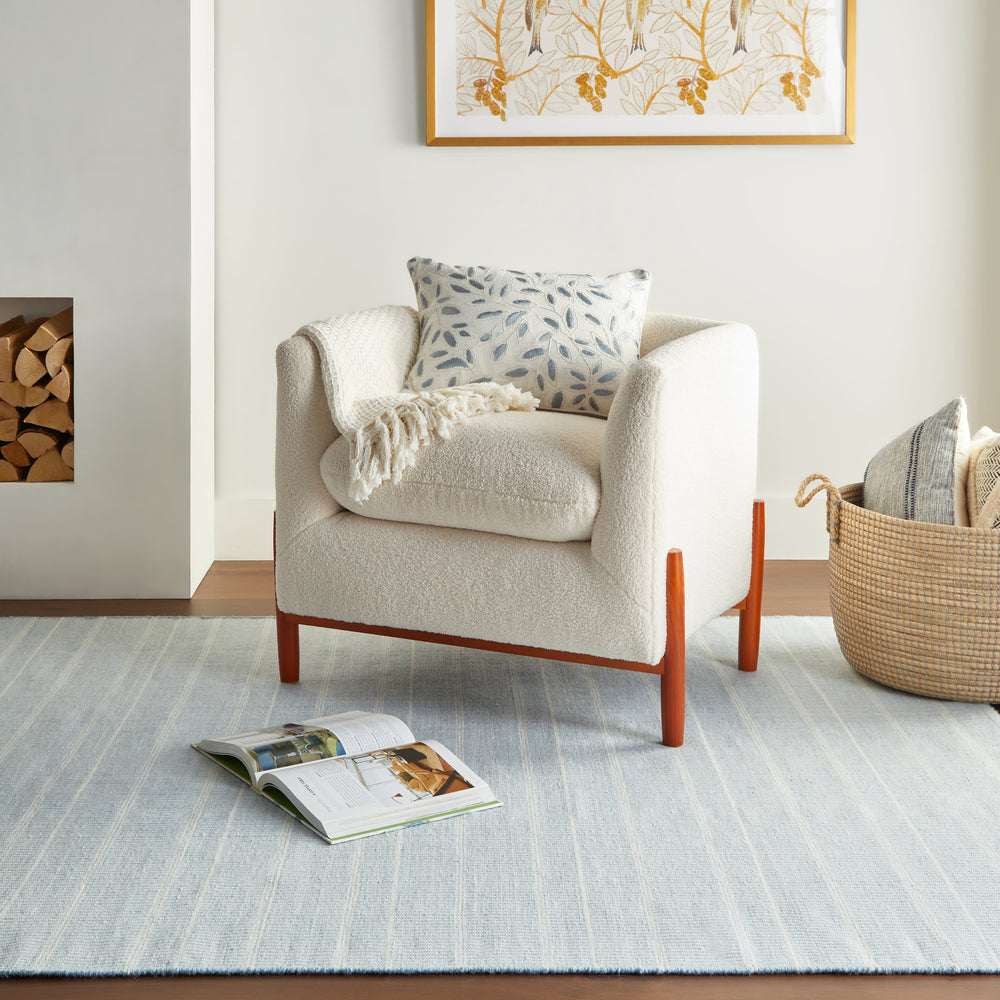 Samson Handwoven Indoor/Outdoor Rug | Swedish Blue