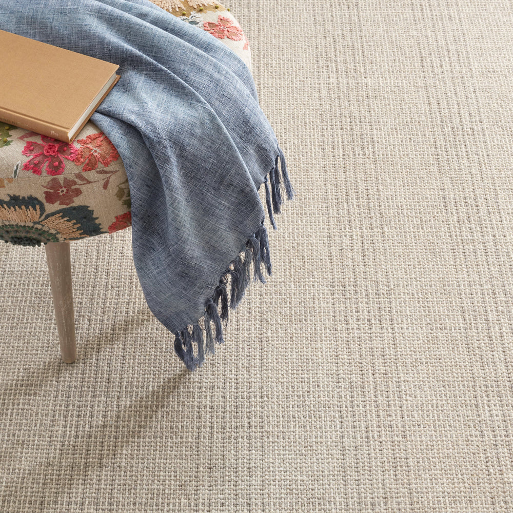 Checkers Woven Wool Custom Rug | Grey
