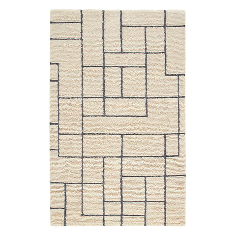 Cowan Hand Tufted Wool Rug | Ivory/Grey