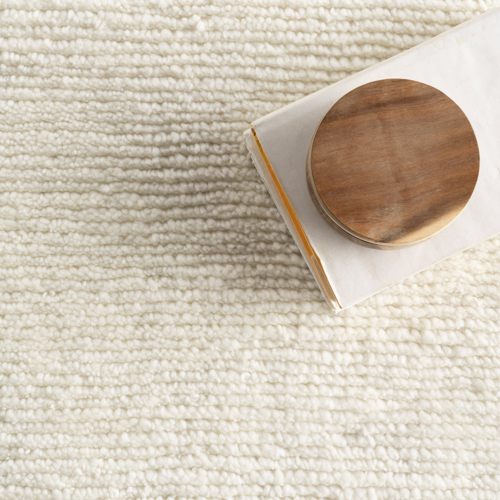 Ramsey Hand Knotted Wool Rug | Ivory