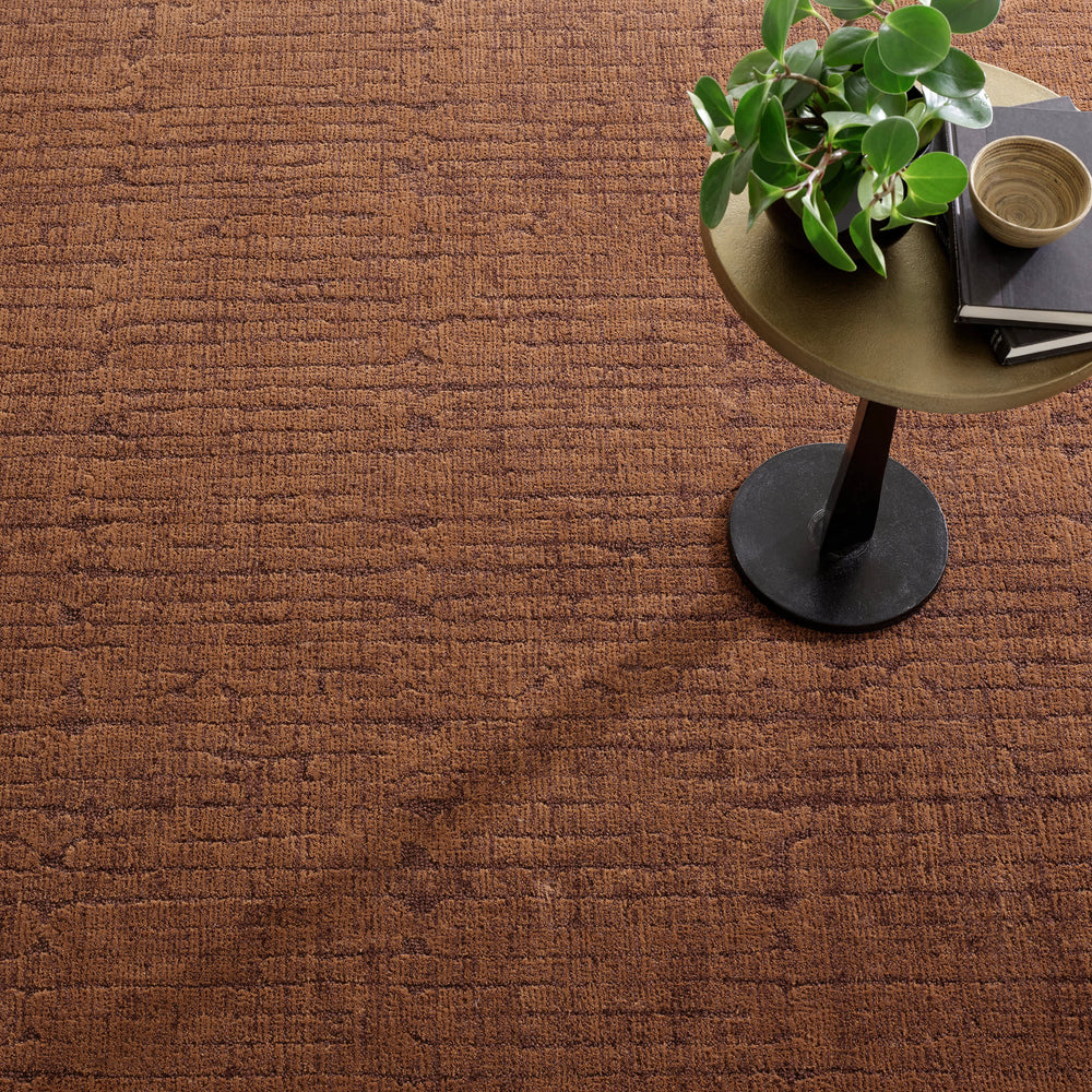 Afton Tufted Wool Custom Rug | Caramel