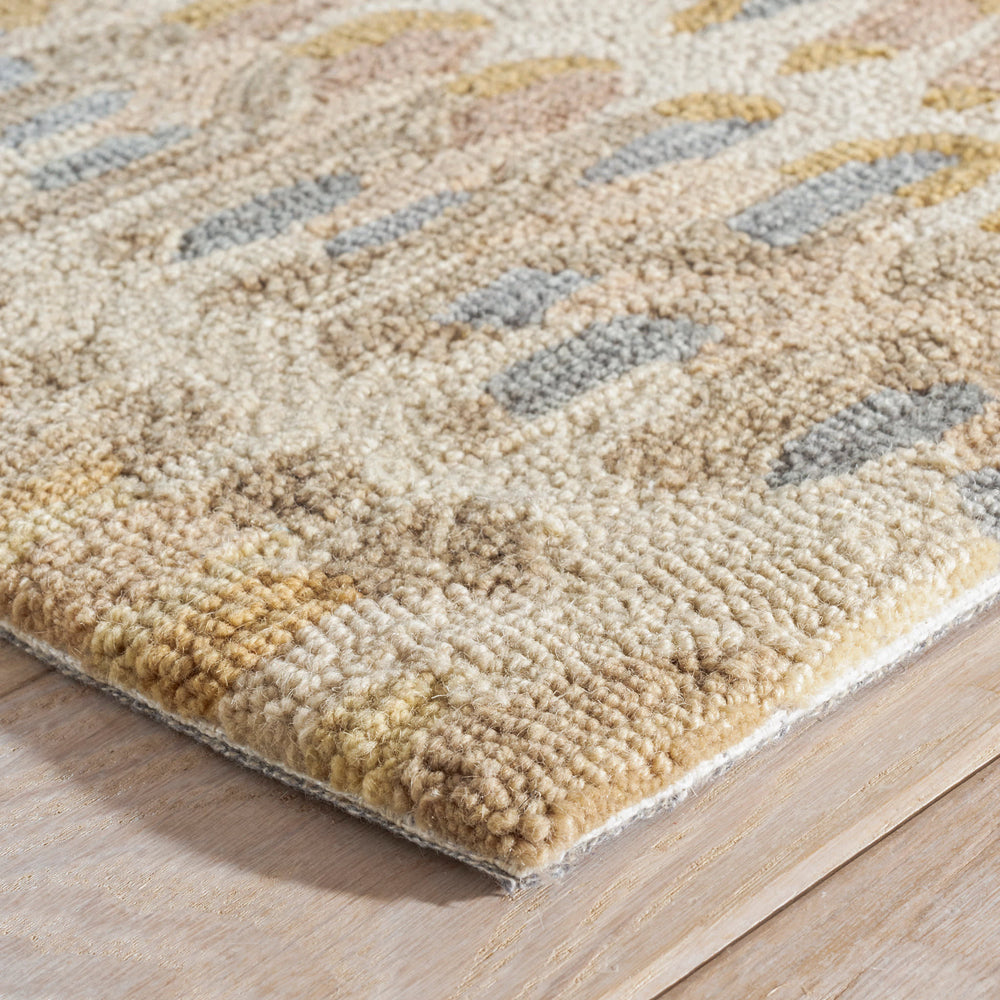 Paint Chip Hand Micro Hooked Wool Rug | Natural