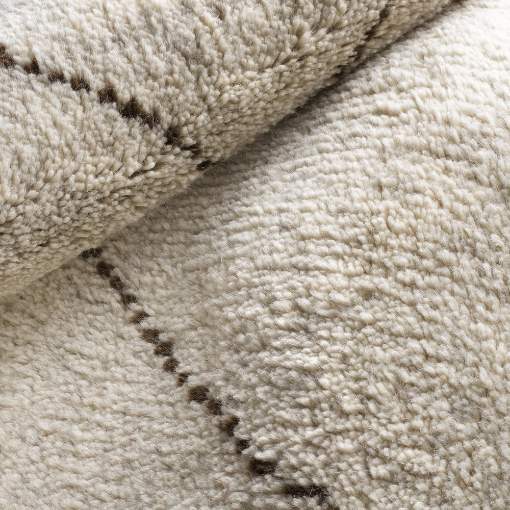 Numa Hand Knotted Wool Rug | Charcoal