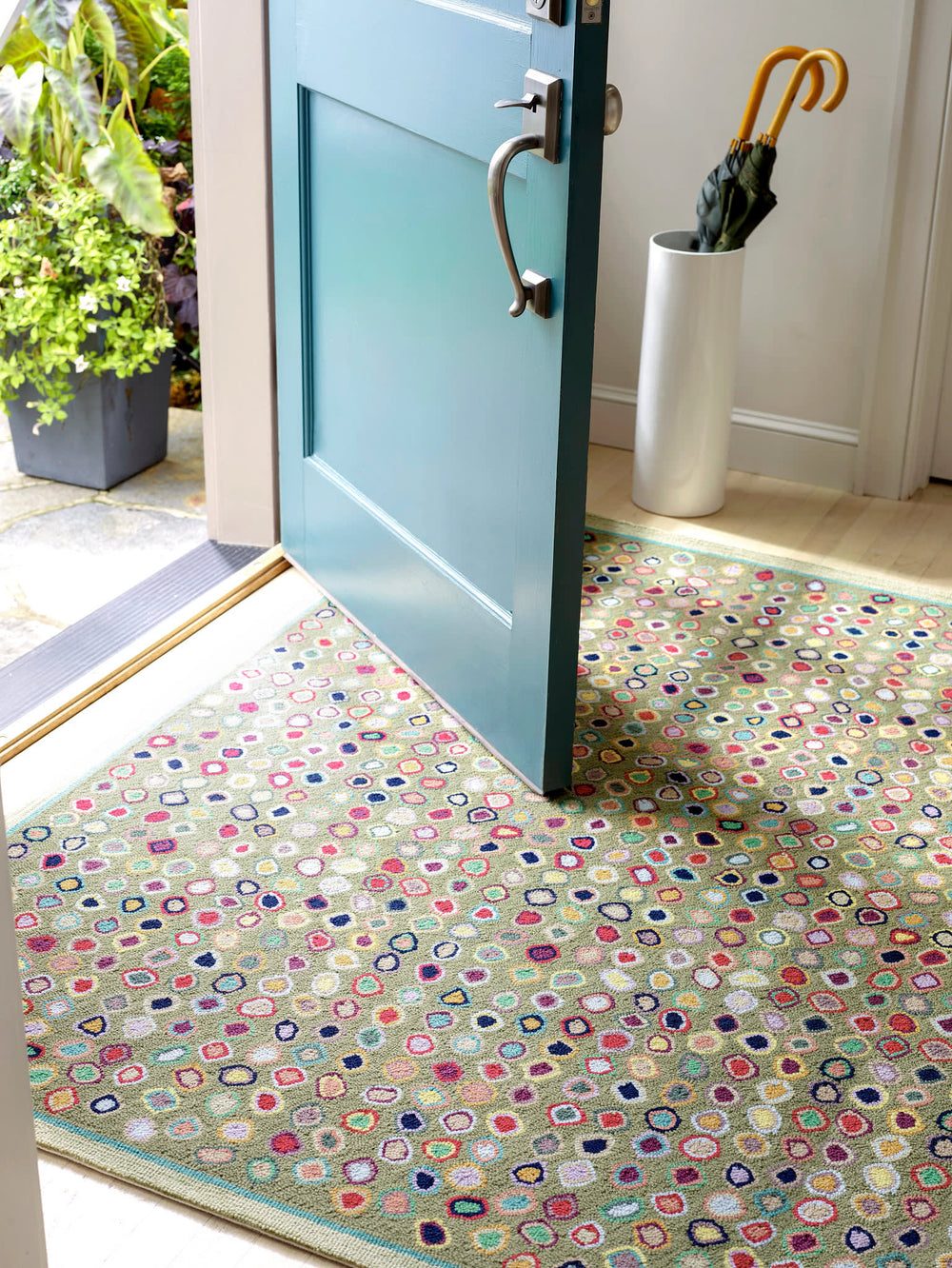 Cats Paw Hand Micro Hooked Wool Rug | Sage