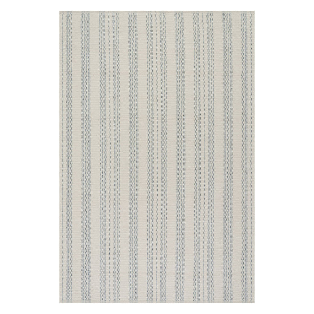 Nexel Striped Farmhouse Rug | Blue