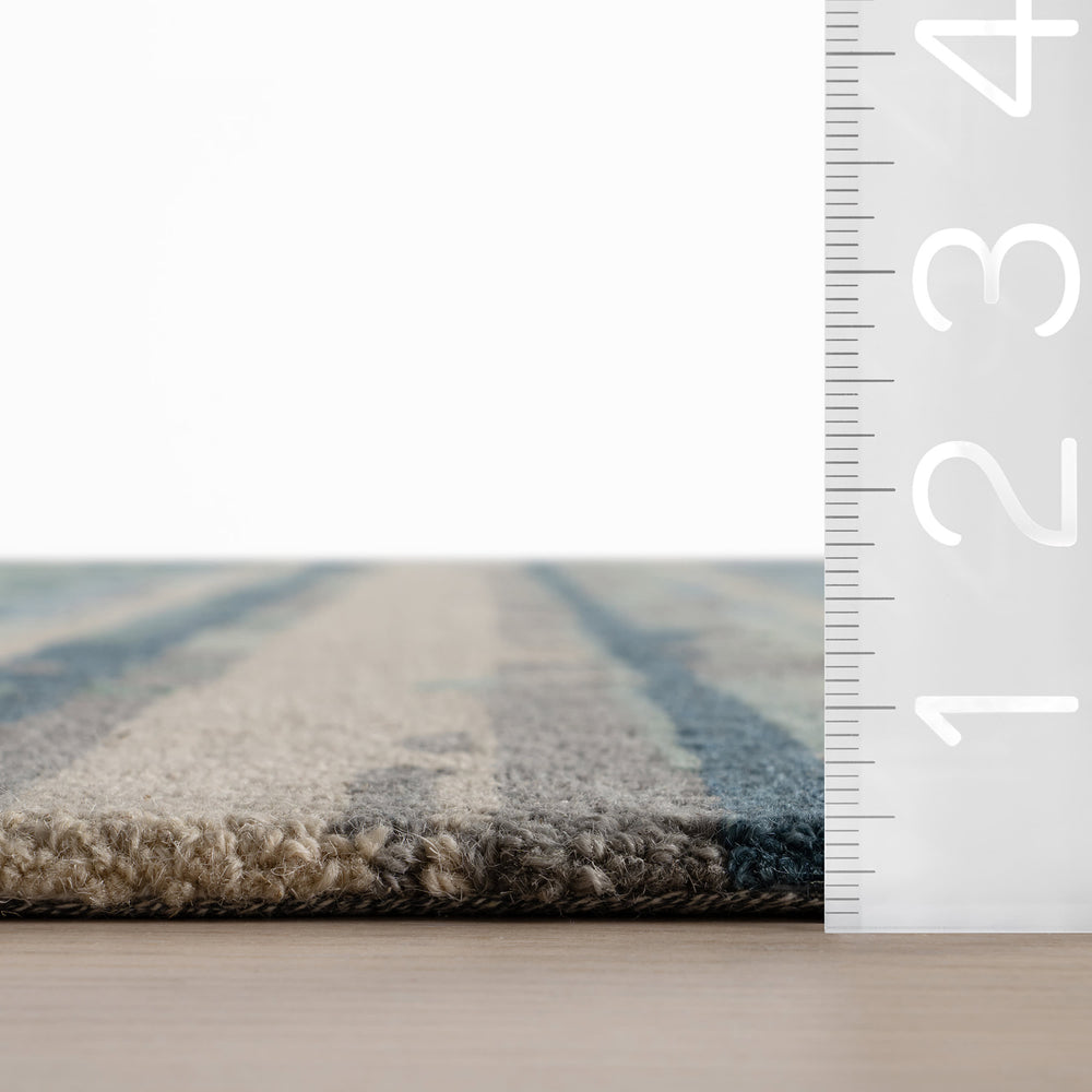Maraza Modern Geometric Indoor Rug | Blue