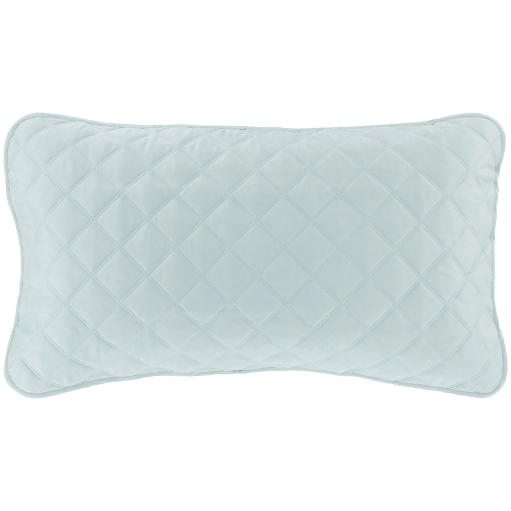 Quilted Silken Solid Sham | Robin's Egg Blue