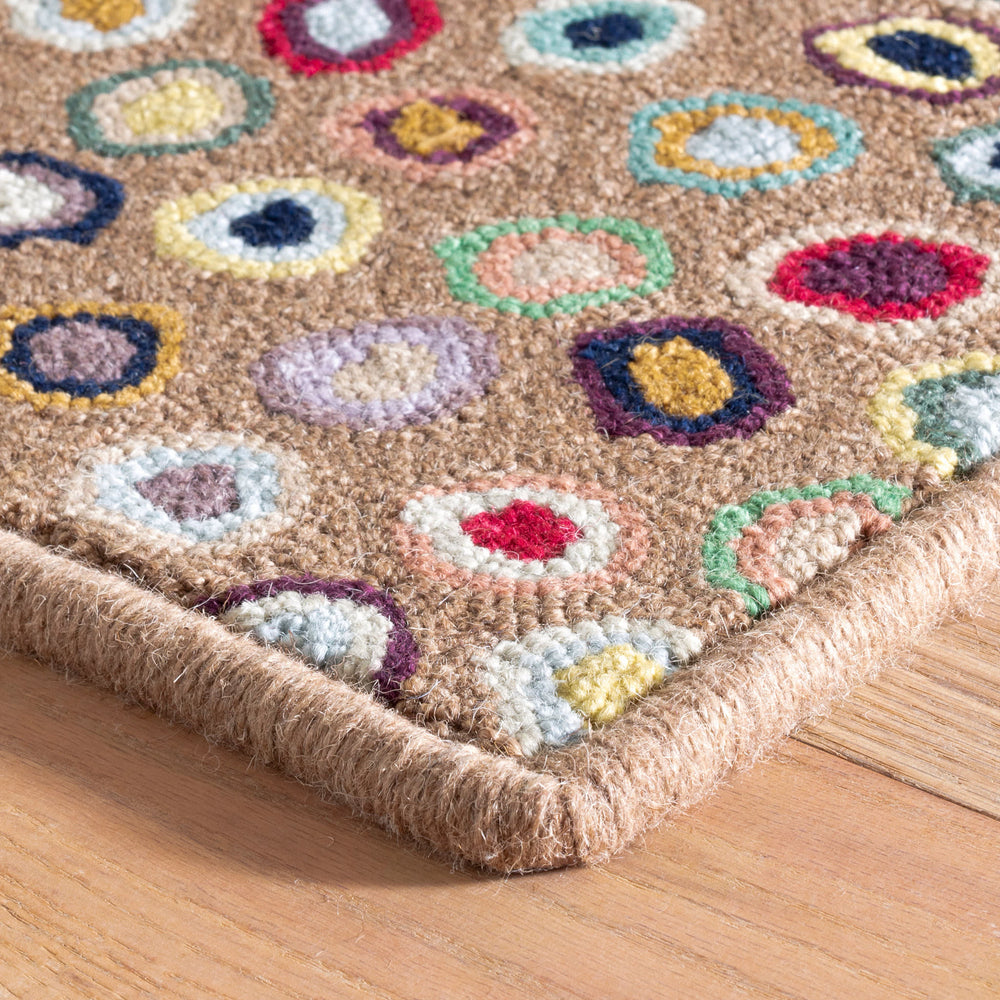 Cat's Paw Hand Micro Hooked Wool Custom Rug | Brown