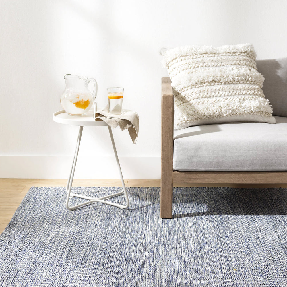 Solid Handwoven Handwoven Indoor/Outdoor Rug | Blue
