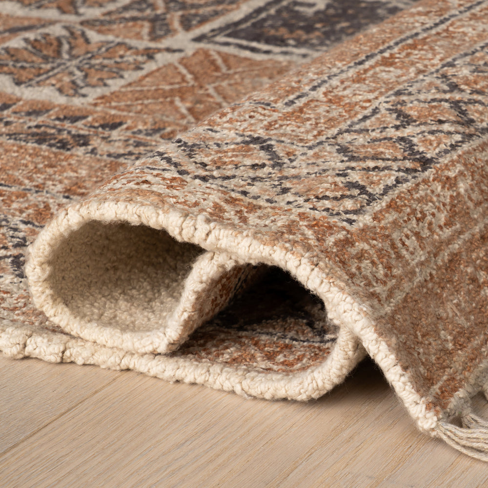Ardin Vintage Handmade Cotton Rug | Brown