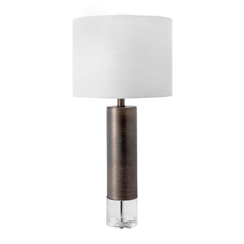 28-inch Frank Modern Iron Table Lamp | Grey