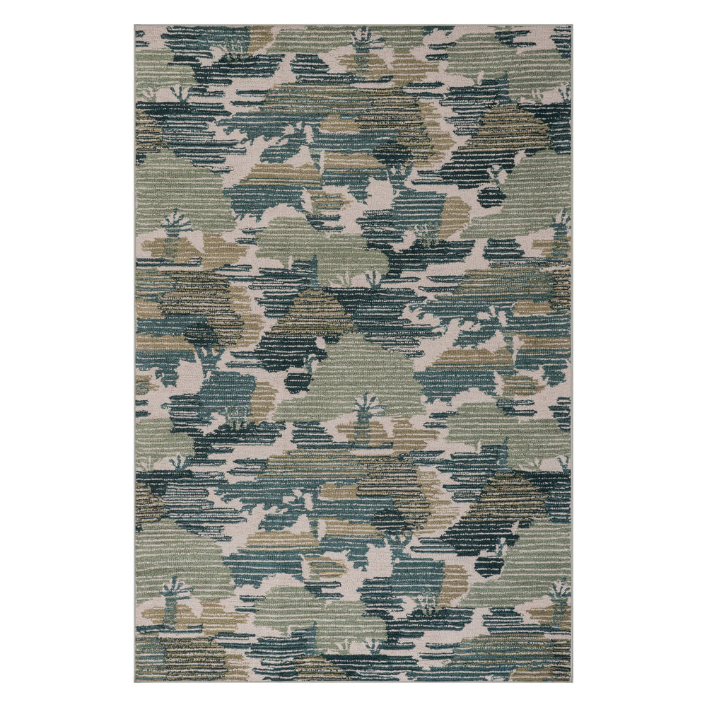 Ladycross Machine Washable Rug | Green