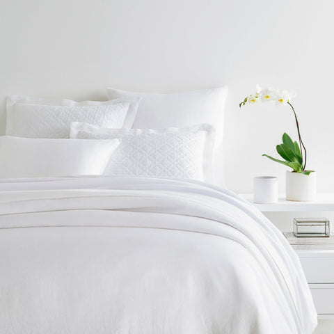 Lush Linen Duvet Cover | White