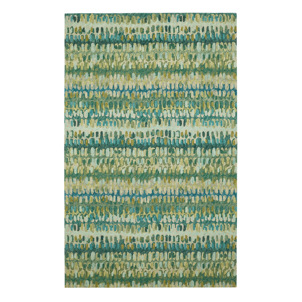 Paint Chip Hand Micro Hooked Wool Rug | Moss