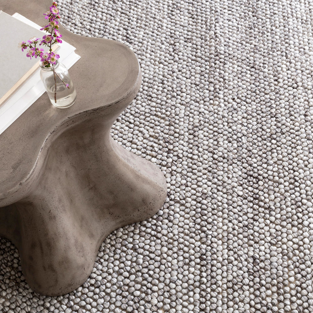 Niels Handwoven Woolviscose Rug | Grey
