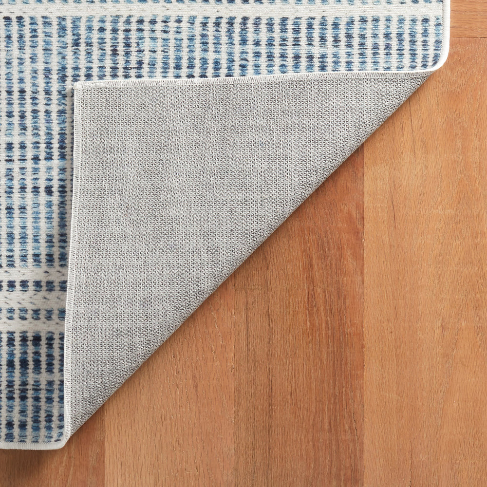 Malta Machine Washable Rug | Blue