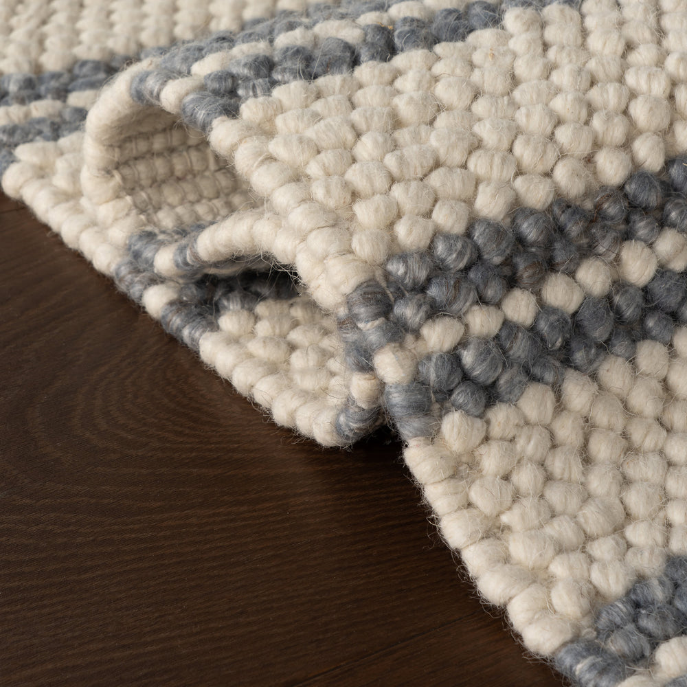 Venit Modern Striped Farmhouse Rug | Slate