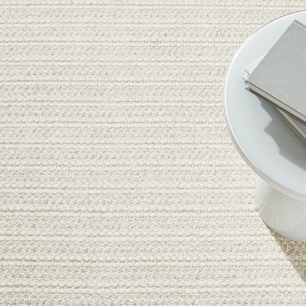 Jett Woven Wool Custom Rug | Ivory