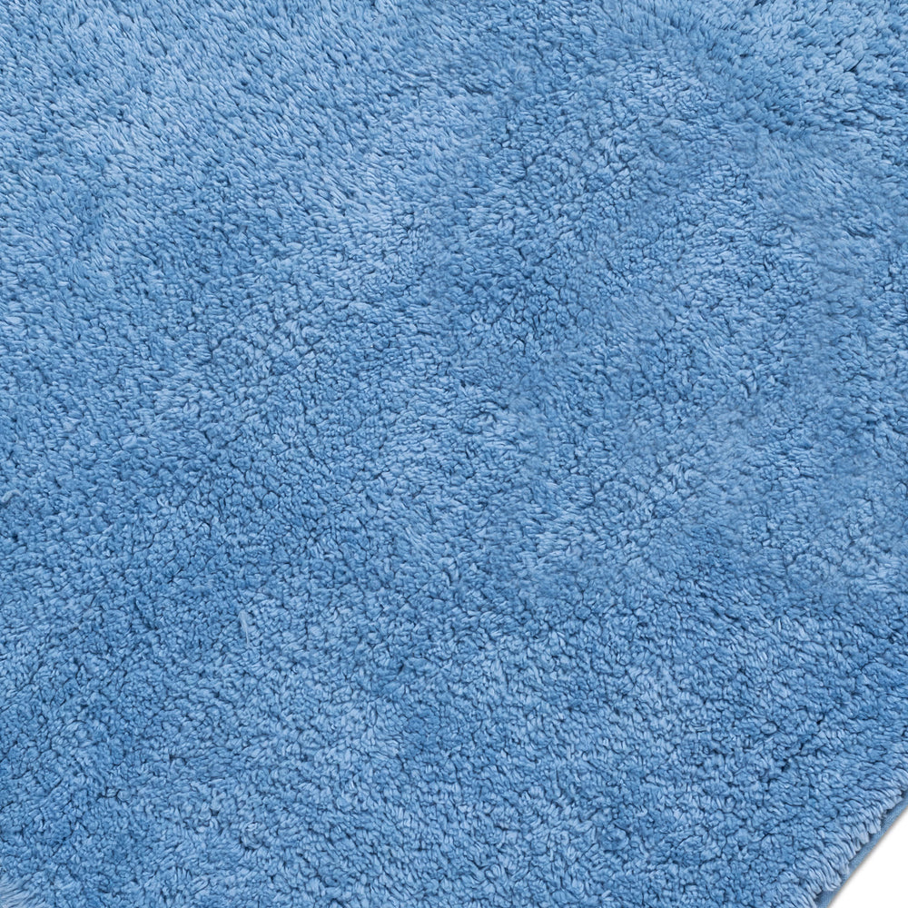 Reversible Solid Bath Rug | Blue