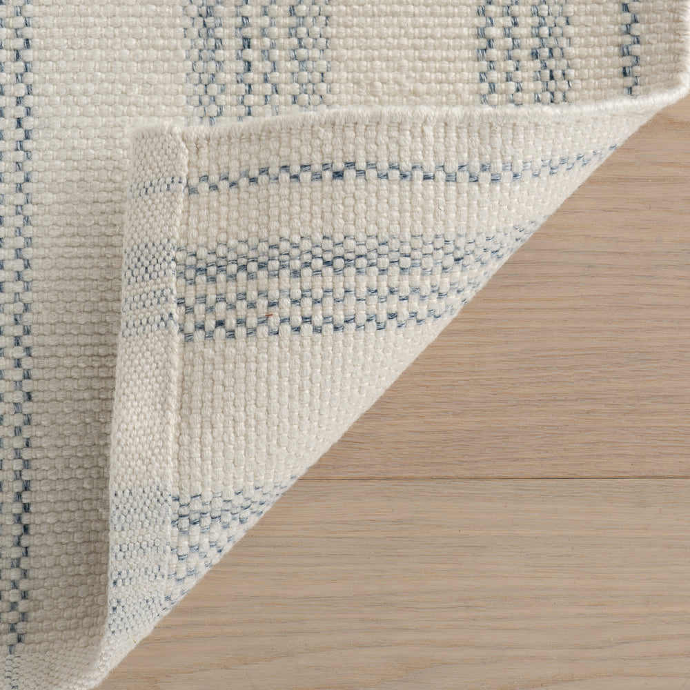 Nexel Striped Farmhouse Rug | Blue