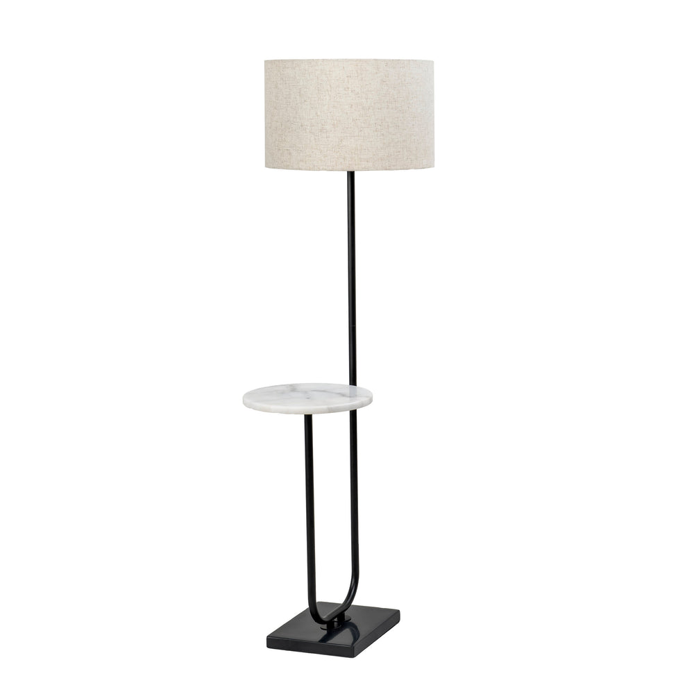 60-inch Iron Modern Shelf Floor Lamp | Black