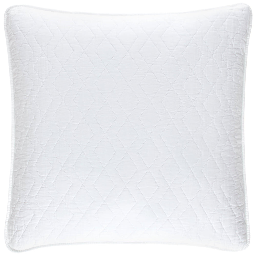 Birdie Quilted Sham | White