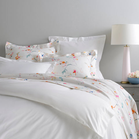 Classic Hemstitch Duvet Cover | White
