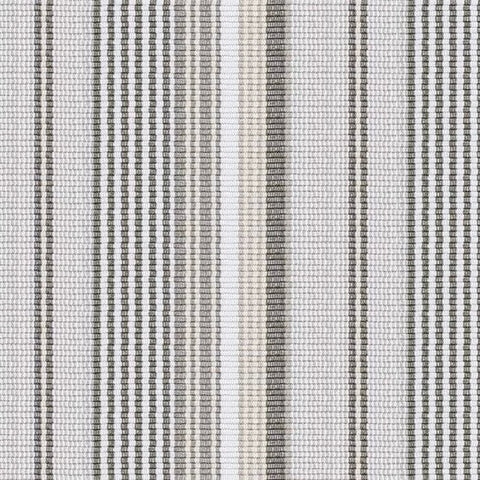 Gradation Ticking Machine Washable Rug Swatch | Grey