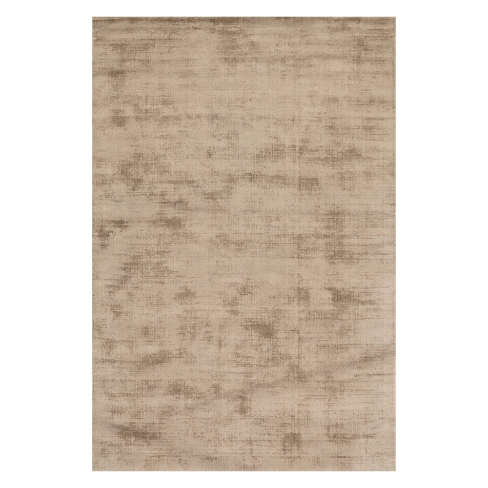 Alva Hand Loom Knotted Viscose Rug | Taupe