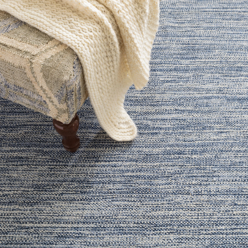 Bella Handwoven Wool Rug | Navy