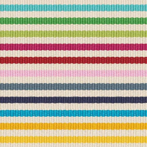 Rainbow Stripe Machine Washable Rug Swatch | Multi