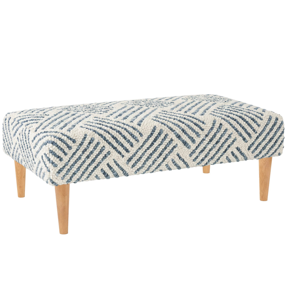 Layers Rug Ottoman | Indigo