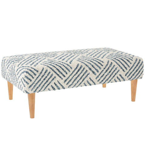 Layers Rug Ottoman | Indigo