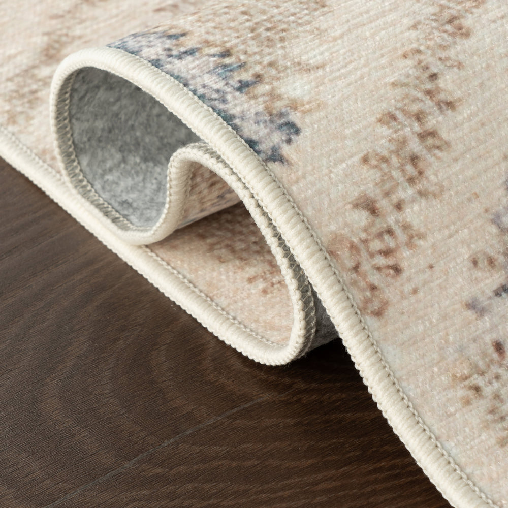 Senava Modern Geometric Washable Rug | Grey
