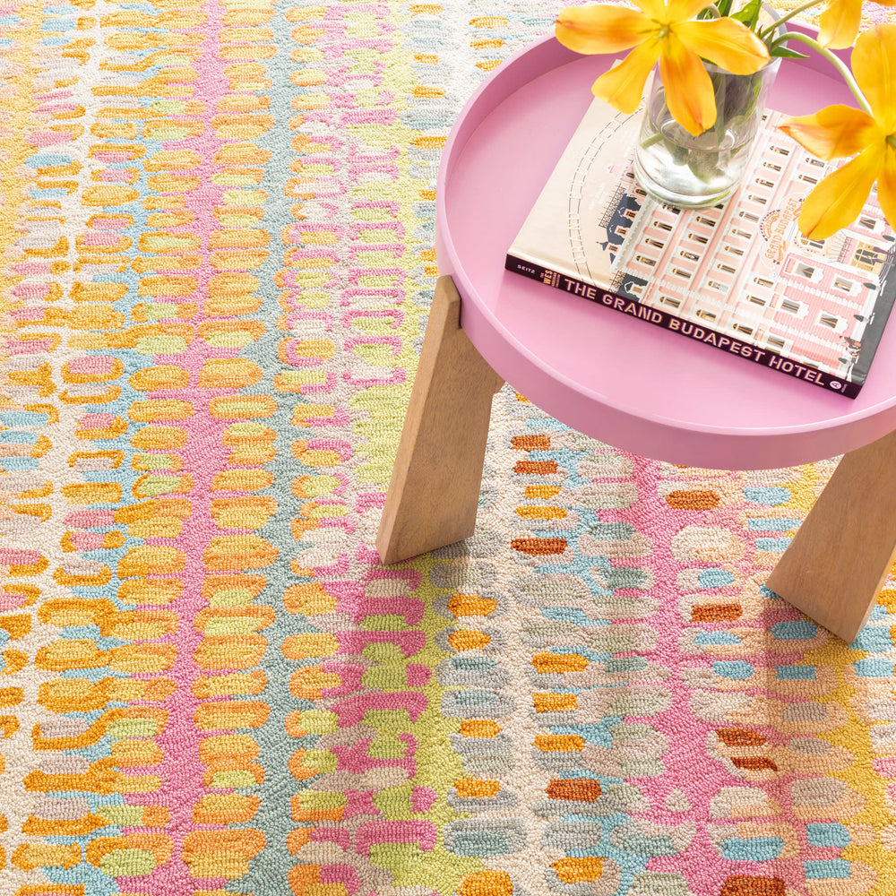 Paint Chip Hand Micro Hooked Wool Rug | Confetti