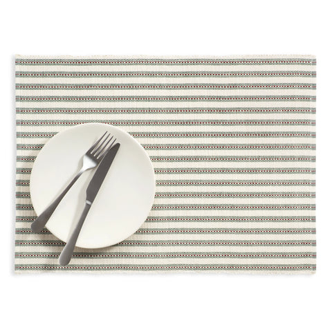 Bell Stripe Placemat Set of 4 | Green