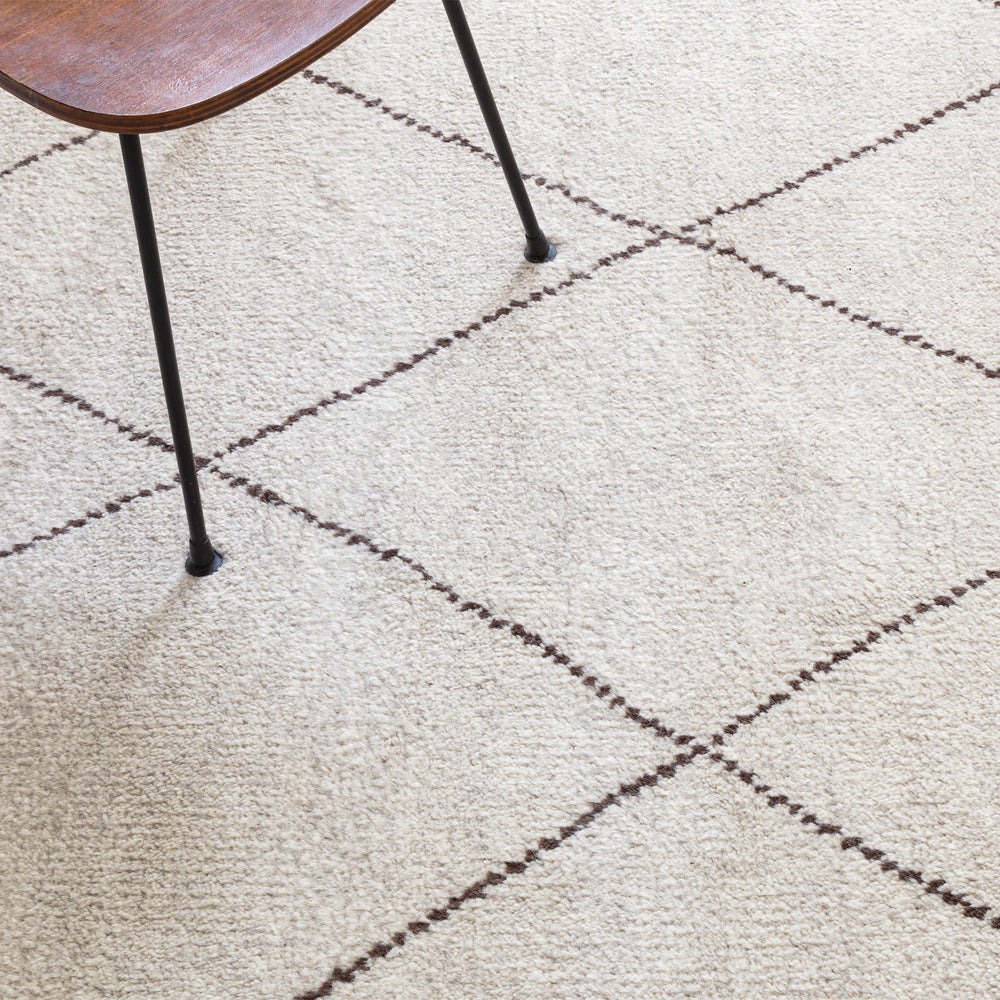Numa Hand Knotted Wool Rug | Charcoal