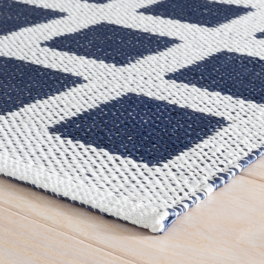 Titto Handwoven Indoor/Outdoor Rug | Navy