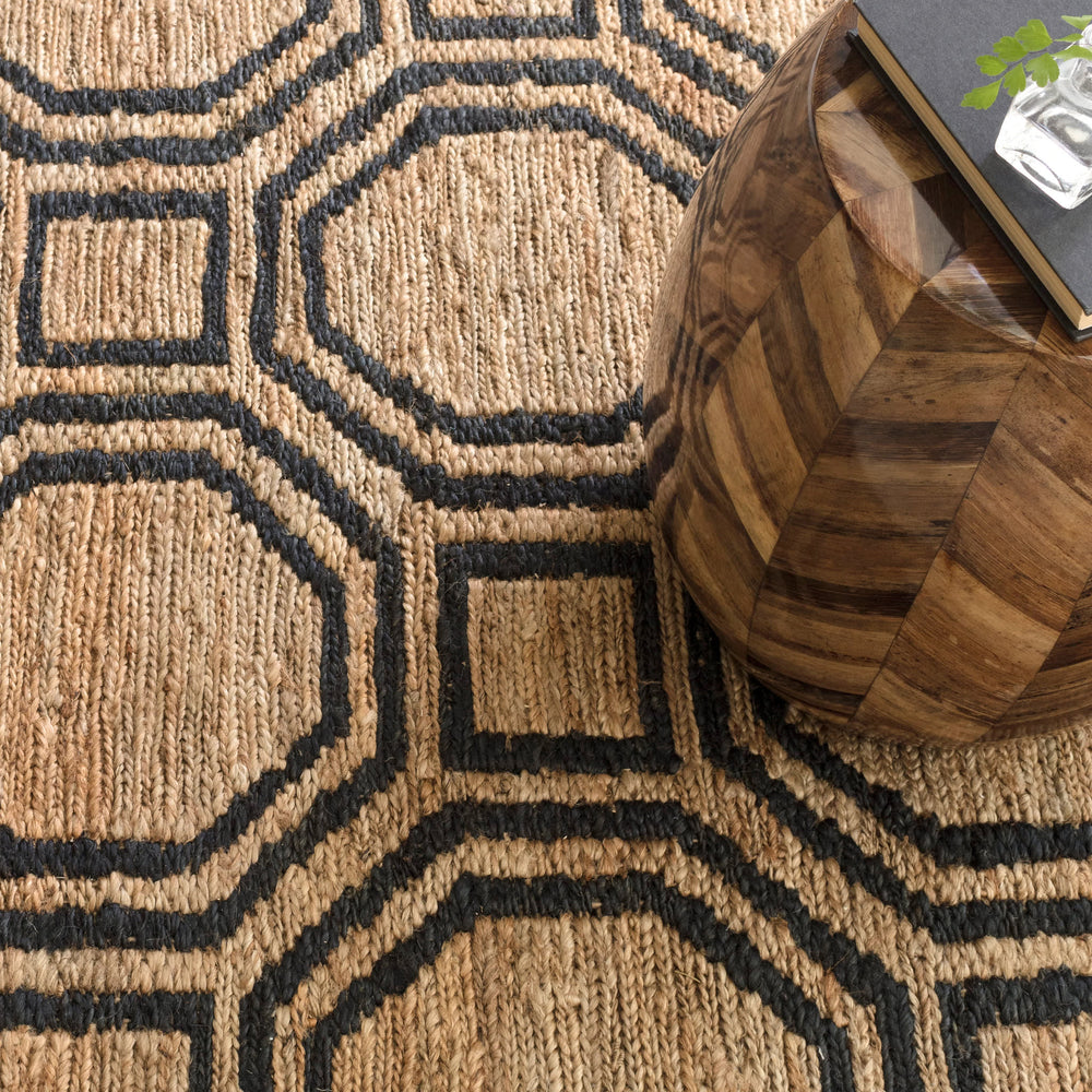 Hexile Hand Knotted Jute Rug | Neutral