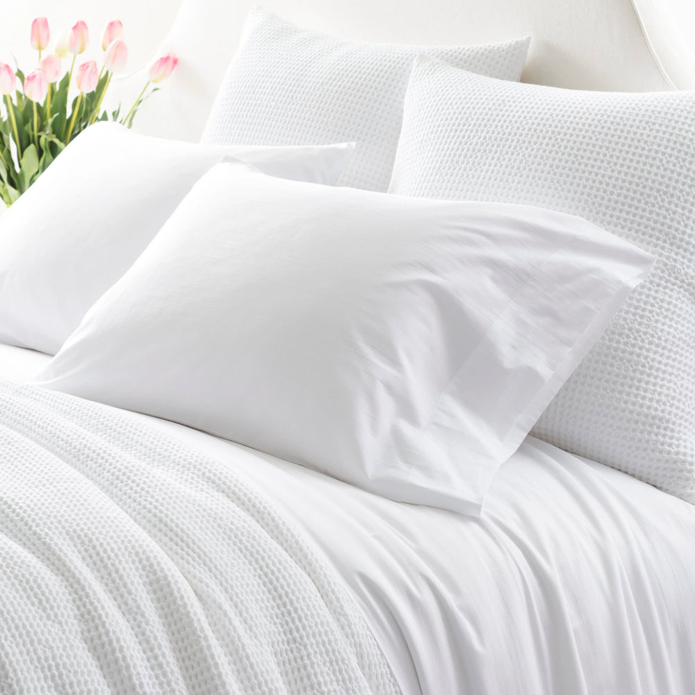 Essential Percale Sheet Set | White