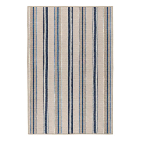 Nimes Ticking Machine Washable Rug | Neutral